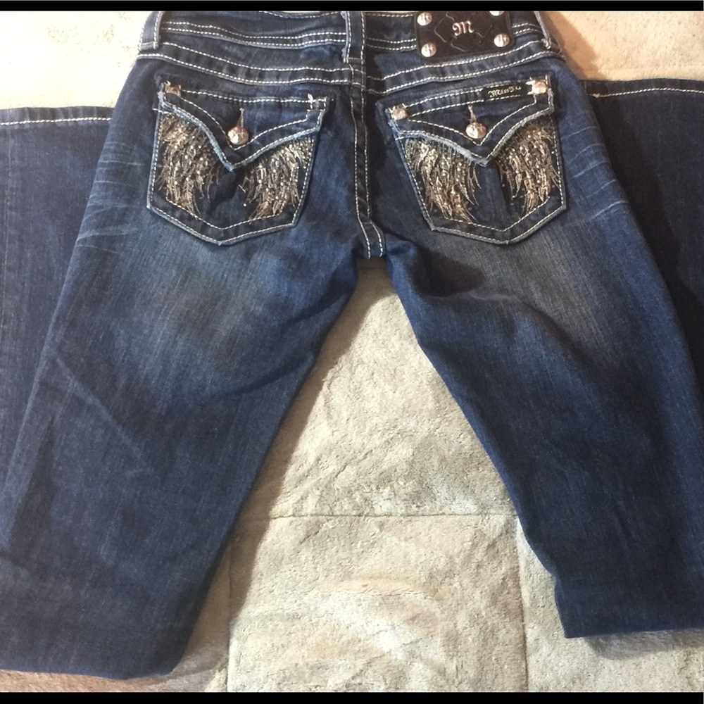 Miss Me Angel Wing Jeans, size 25